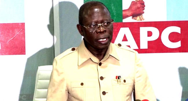 Edo 2024: Crisis Brew In Edo APC Over Oshiomhole’s Endorsement Of Preferred Candidate