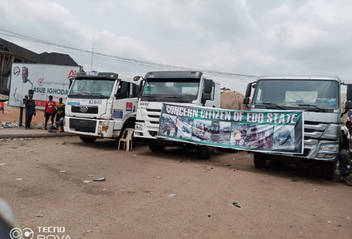 Protest At Auchi Over Deplorable State Of Auchi Benin Ekpoma Highway