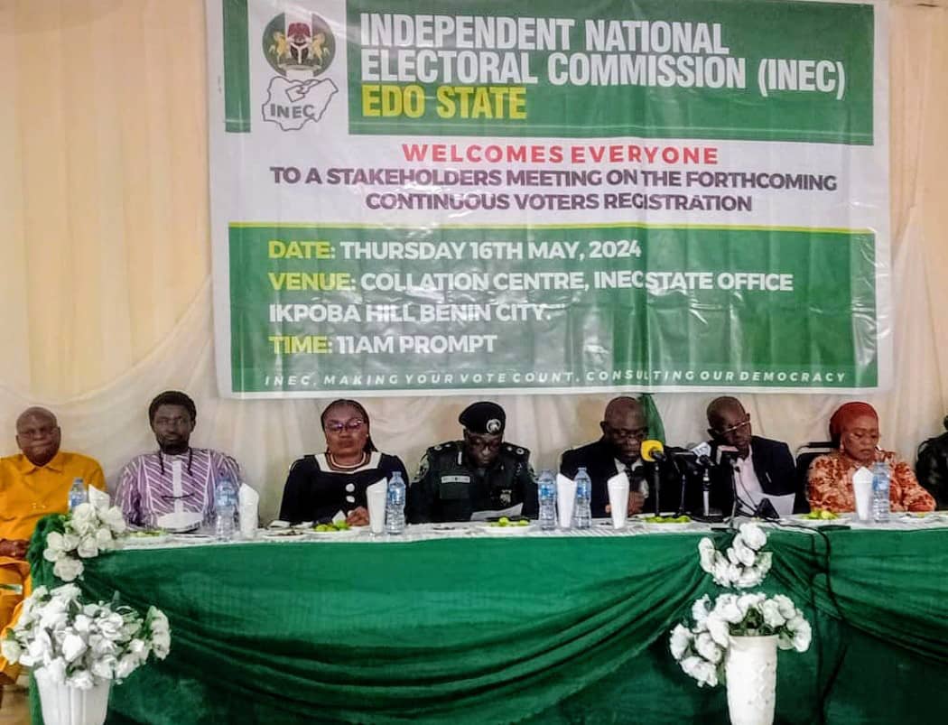 Edo 2024: INEC To Commence CVR Exercise, May 27.