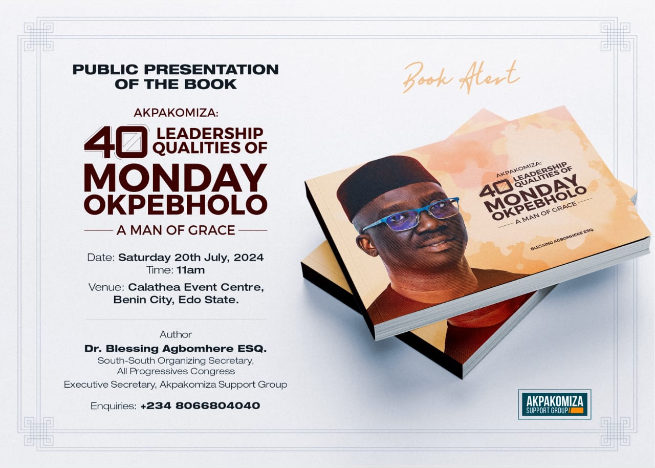 BOOK LAUNCH: 40 Leadership Qualities Of Monday Okpebholo