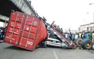 Container Truck Accident in Lagos: Two Lives Lost, Several Injured