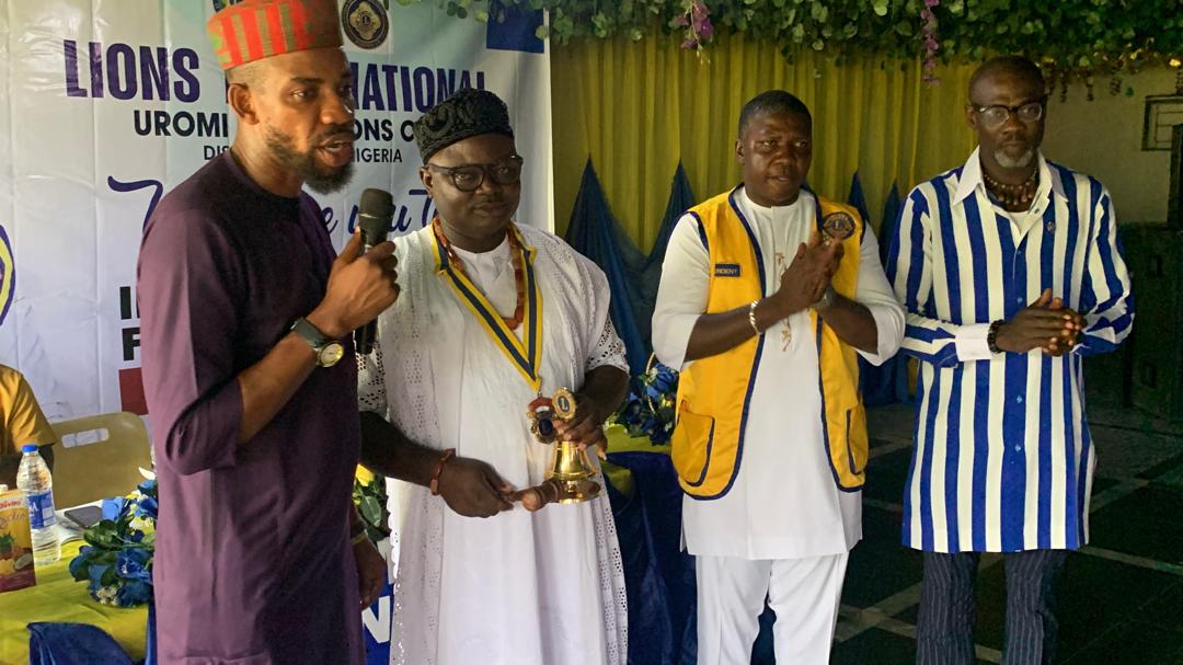 A Roar for Service: Lion Benedict Ayemere Takes the Helm as Uromi Royal Lions Club President, Pledges Expanded Charity Drive