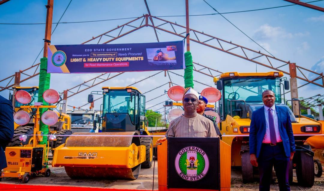 Okpebholo Steps Up Road Development with New Maintenance Equipment