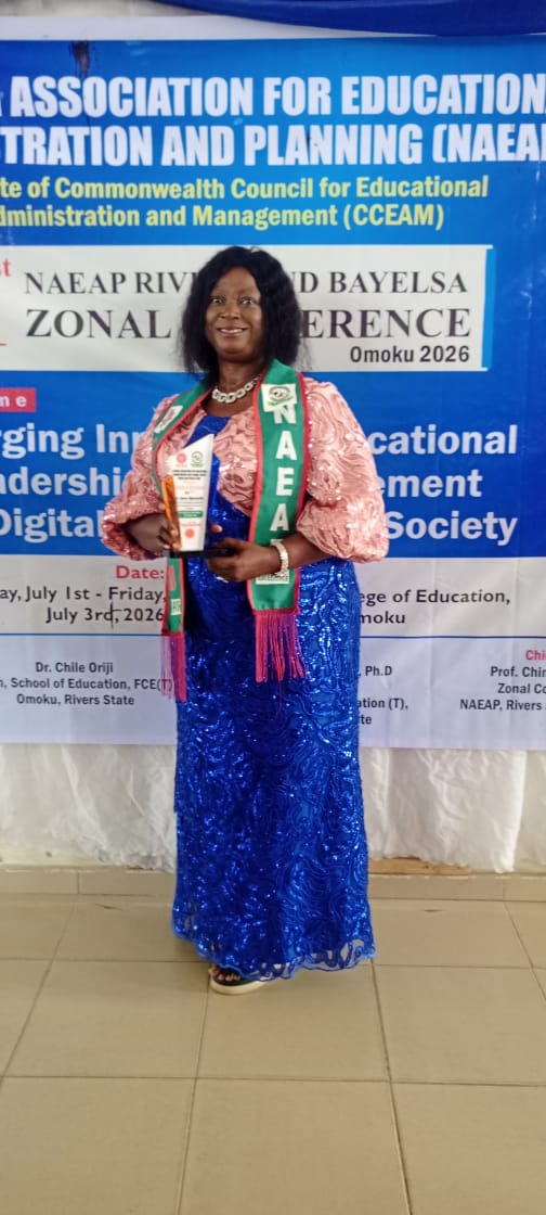 Ogbemudia Honoured With Award of Excellence by NAEAP