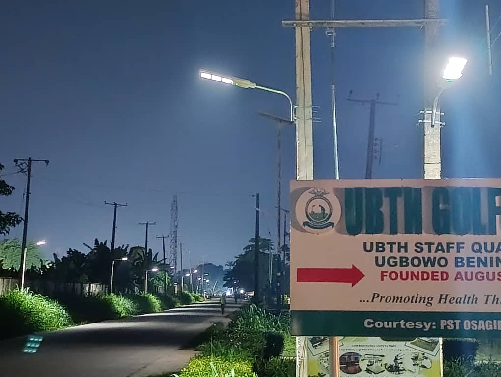 UBTH CMD Strengthens Security, Lights Up Staff Quarters with Solar Initiative