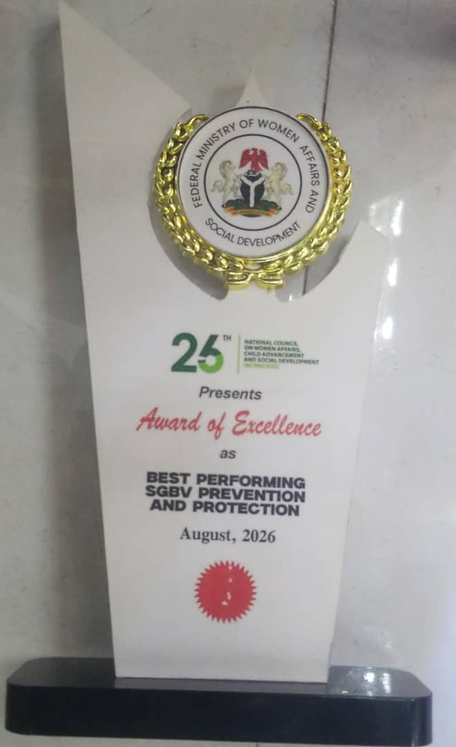 Edo Wins Award of Excellence as Best Performing State in SGBV Prevention, Protection