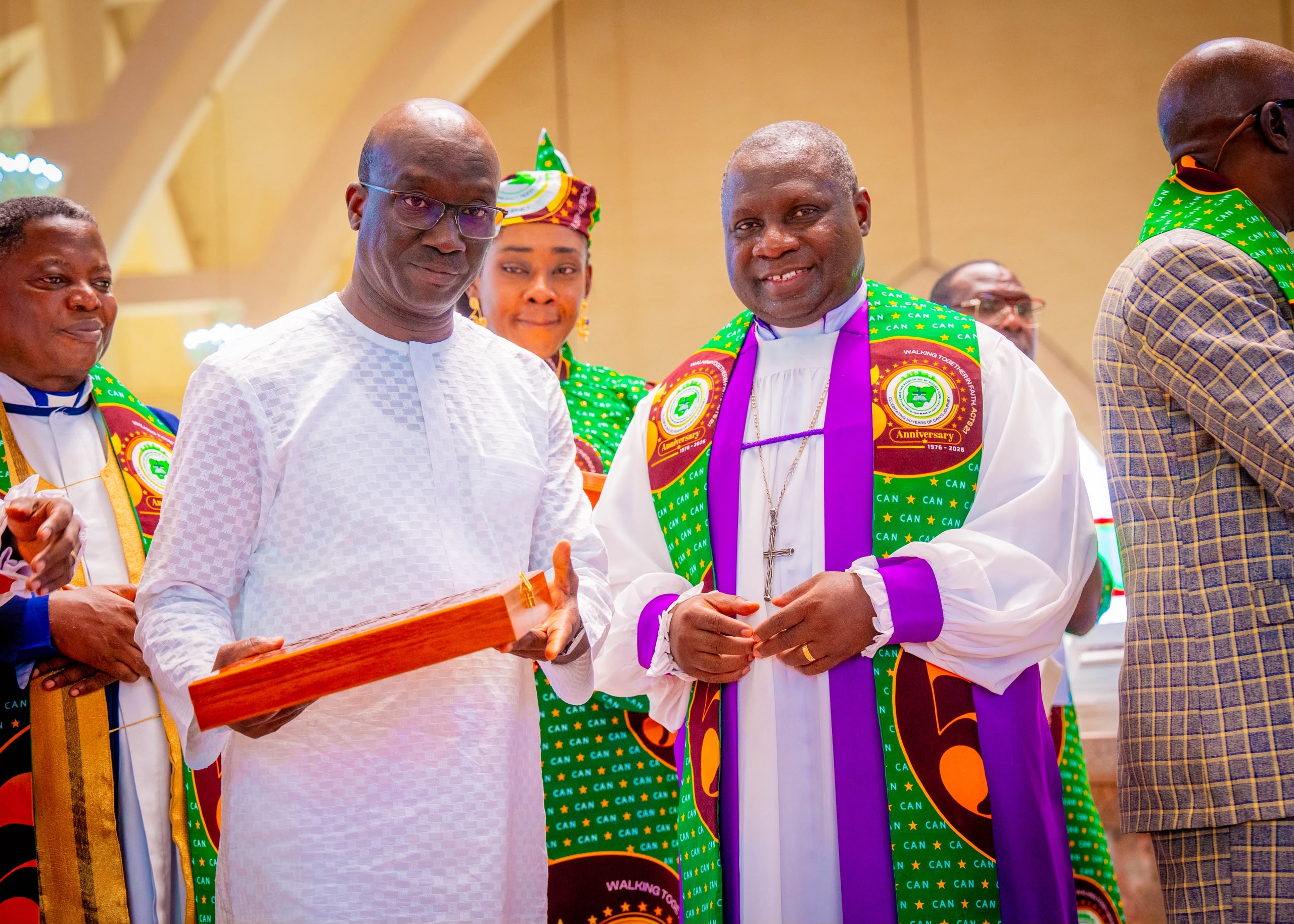 CAN Honours Okpebholo with Christian Icon Award at 50th Anniversary
